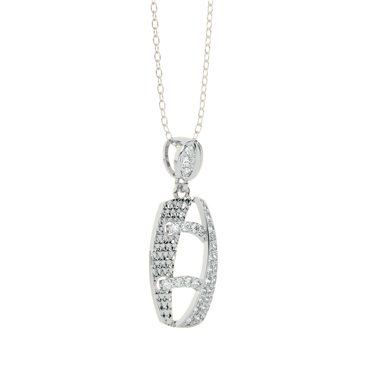 Fallon Round Diamond Office Wear Pendant